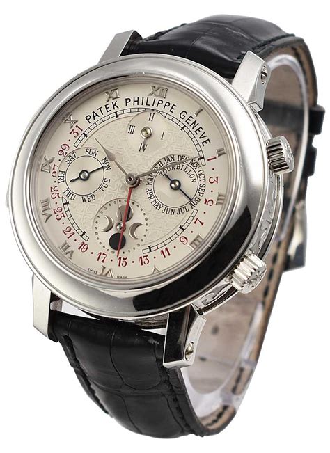 Patek Philippe Sky Moon Tourbillon 5002P Platinum White 2010 